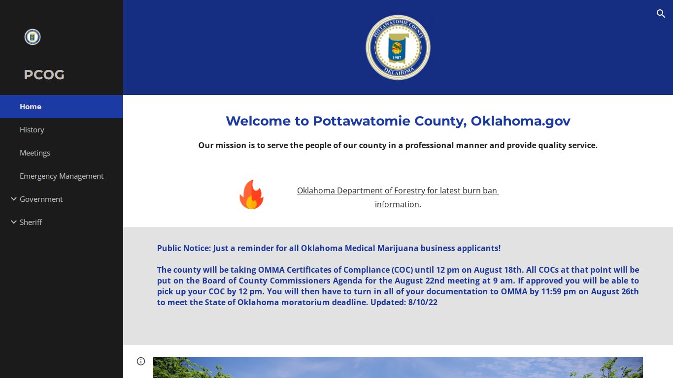 PCOG - Pottawatomie County, Oklahoma