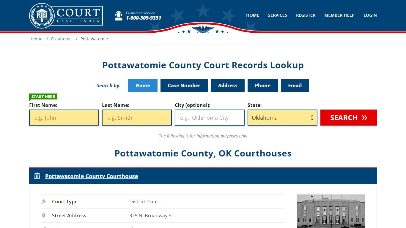 Pottawatomie County Court Records | OK Case Lookup